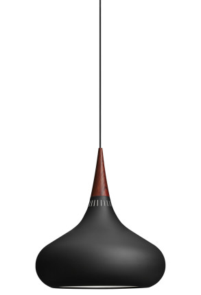 Orient P3 - Pendul negru cu ornament din lemn de trandafir